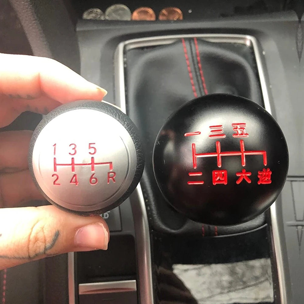 JDM style black 6 Speed M10X1.5/M10X1.25/M8X1.25 Gear Shift Knob