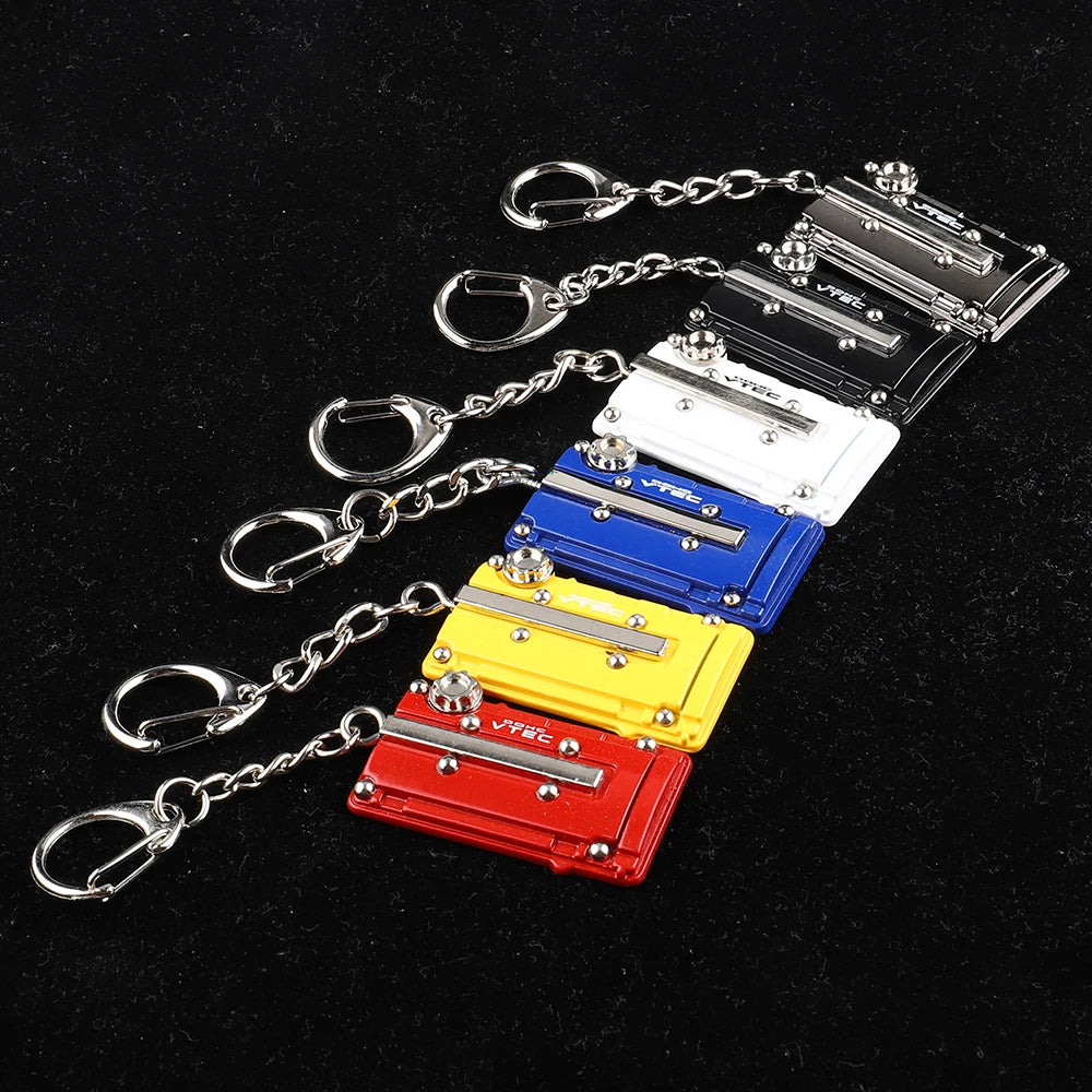 Metal Key Chain Car JDM Vtec DOHC B16 Series Engine