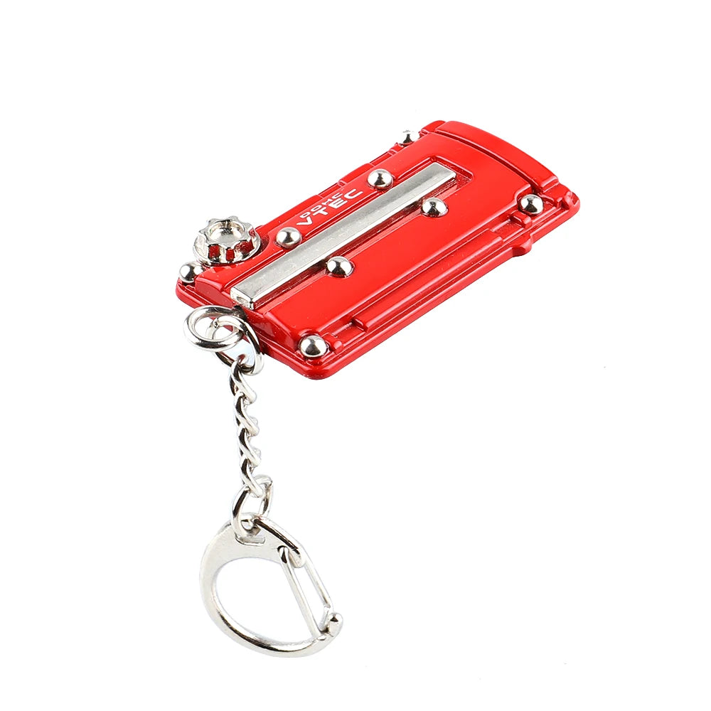 Metal Key Chain Car JDM Vtec DOHC B16 Series Engine