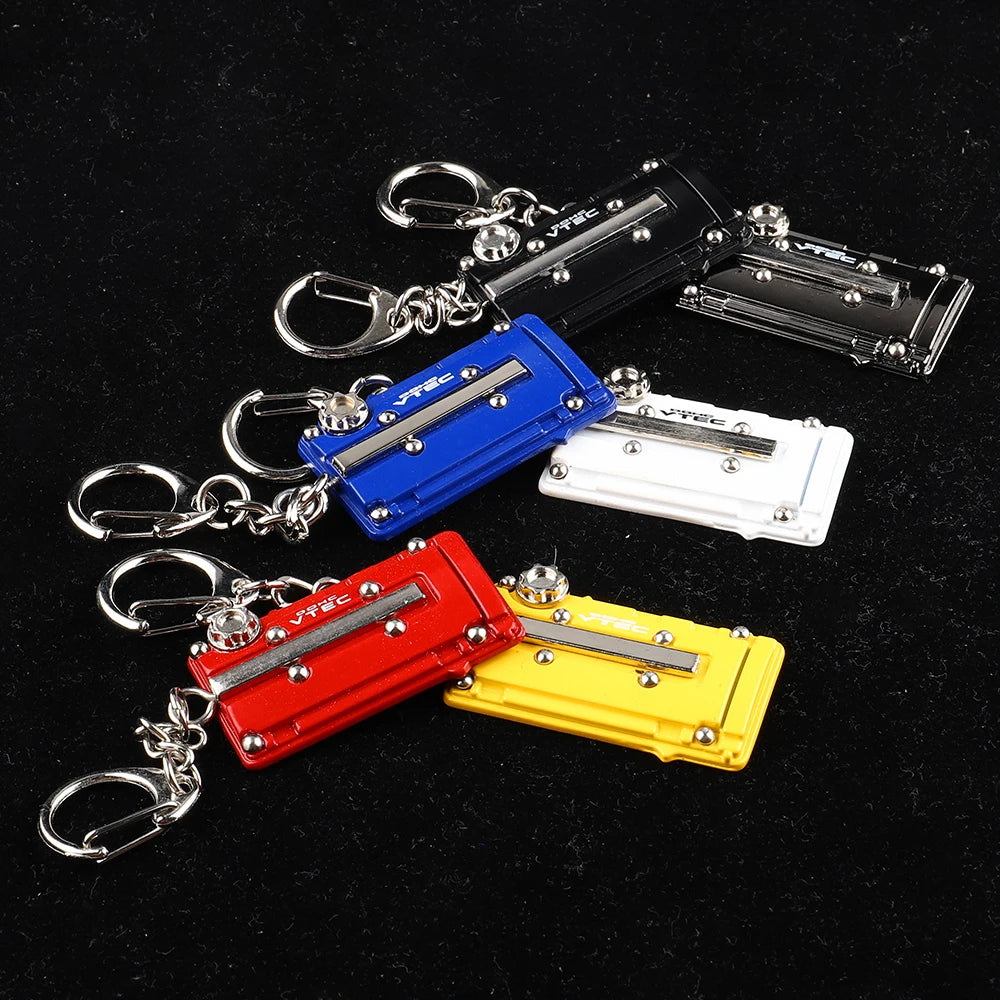 Metal Key Chain Car JDM Vtec DOHC B16 Series Engine