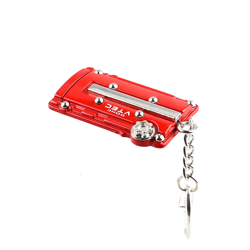 Metal Key Chain Car JDM Vtec DOHC B16 Series Engine