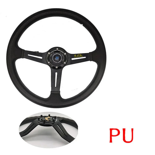 Nardi 14 Inch ND PU Auto Racing Steering Wheels Universal Deep Corn