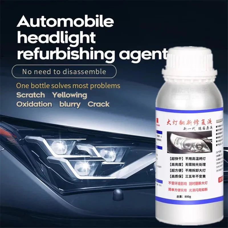 Car Headlight Polishing Kit 100ML/50ML Headlight Restoration Liquid