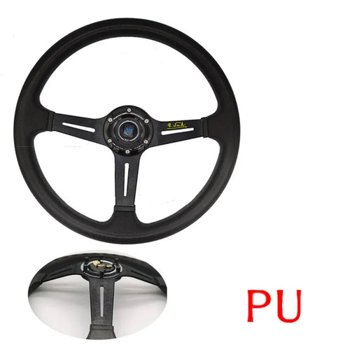 Nardi 14 Inch ND PU Auto Racing Steering Wheels Universal Deep Corn